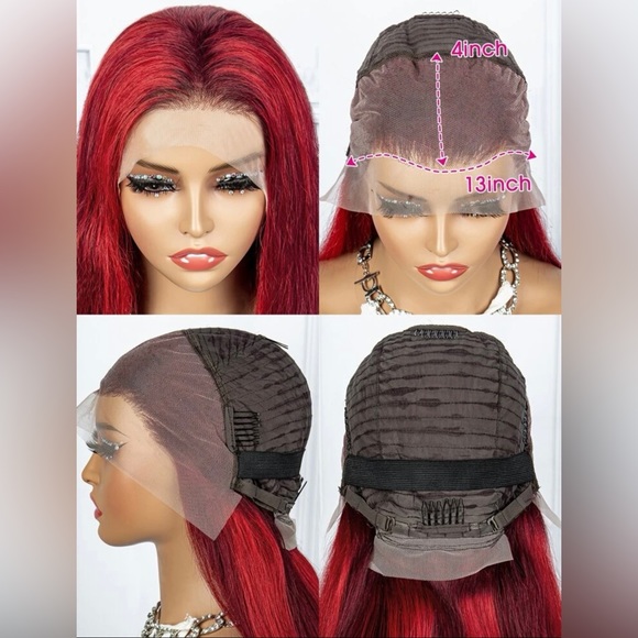 13*4 Lace Front 180% Density Long Straight Human Hair Wig 14’ - Picture 3 of 3